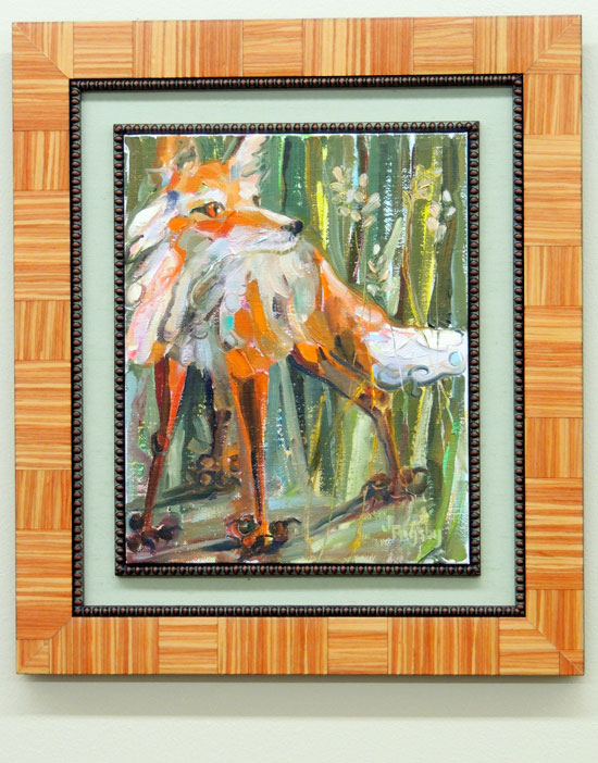 Fox, acrylic on canvas
