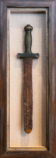 Antique Sword in Shadowbox/ Display Case