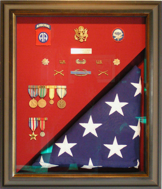 American Flag & Medals
