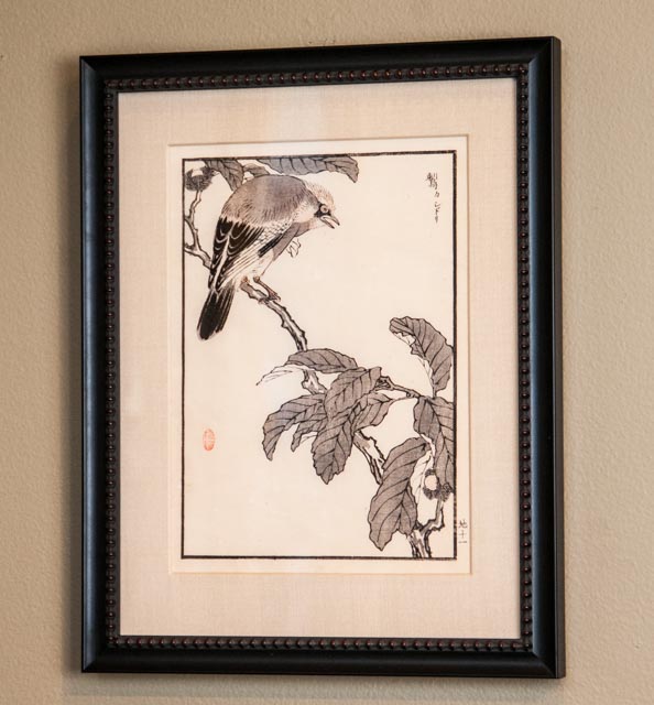 Bird Woodblock Print