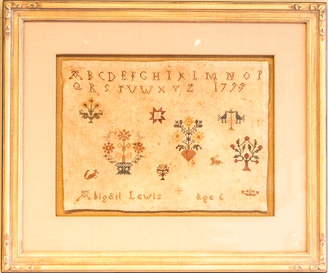 Schoolgirl Needlework Sampler